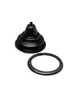 Cable Boot with Screwed Ring H65mm Black (O/D 105mm, Cut out 55m