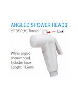 Shower Head Angled White