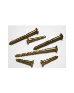 G14  Brass  Slotted Countersunk Wood Screws