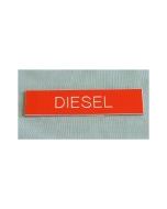 Diesel Boat Safety Sign Red