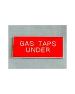 Gas Taps Under Boat Safety Sign Red