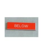 Below Boat Safety Sign Red