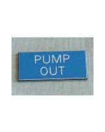 Pump Out Boat Safety Sign Blue