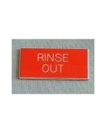 Rinse Out Boat Safety Sign Red