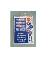 Boat Safety  Sticker Sheet Sanitation/Water