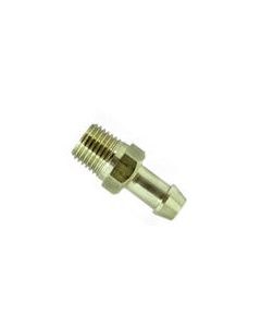 Universal Straight Brass Adapter 3/8" or 5/16" Barb / 1/4" NPT