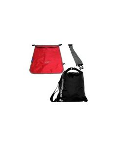 Overboard Dry Flat Bags 15 Ltr Black & Red