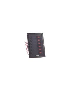 4 Way Vertical Black Moulded Switch Panel