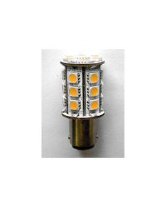 24-LED BA15D Cap Lamp Warm White 50mm long 23mm dia 2.8watt 320l