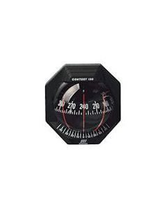 Contest 130 Inclined Bulkhead 10-25° Black With Red Card Compass