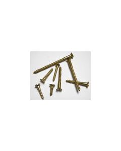 G12 Brass  Slotted  Countersunk Wood Screws