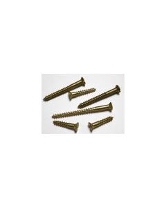 G14  Brass  Slotted Countersunk Wood Screws