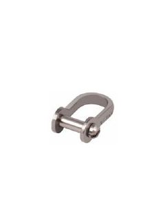 5mm S/S Forged D shackle, narrow, slotted pin 5 x 19mm
