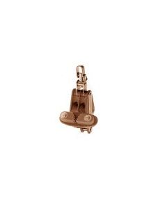 Block Tufnol Double Swivel Becket Cam Cleat 16mm