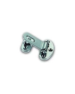 Small Button Hasp & Staple Chrome Plated