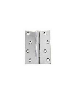 Chrome Plated Strong Butt Hinge 3" long x 2" wide (open)