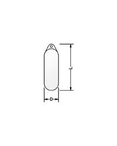 Anchor Single Eye Fender  28" x 7.5"  (71cm x 19cm) - White
