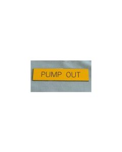 Pump Out  Boat Safety Sign Yellow