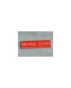 Behind Door Boat Safety Sign Red