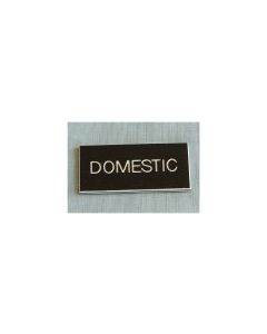 Domestic Boat Safety Sign Black