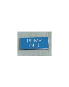 Pump Out Boat Safety Sign Blue