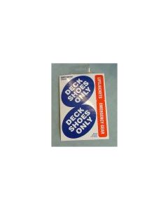 Boat Safety  Sticker Sheet  Deck Shoes Only / Lifejackets