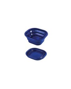 Collapsible Silicone Washing Up Bowl Blue