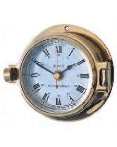 Channel Range Brass Clock 79mm