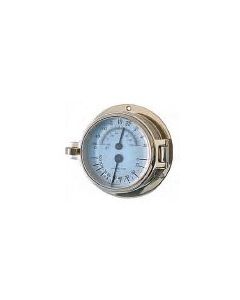 Channel Range Brass Thermometer Hygrometer 79mm