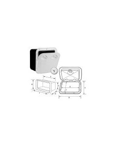 Top Line Access Hatch 370 x 375mm O/D + Box  + Lock - White