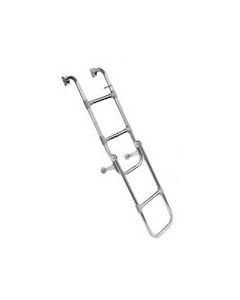 Folding Stainless Steel Boarding Ladder 3+2 Step 290mm W x 1240L
