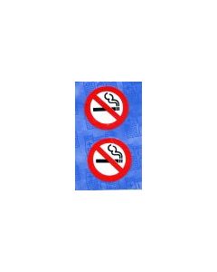 No Smoking Small  Pair Outside Stick  Sticker